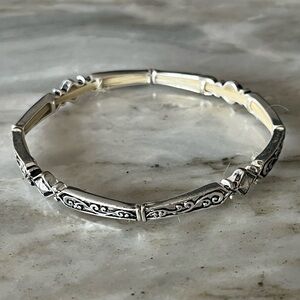 Women’s Handmade Elastic Silver Bracelet